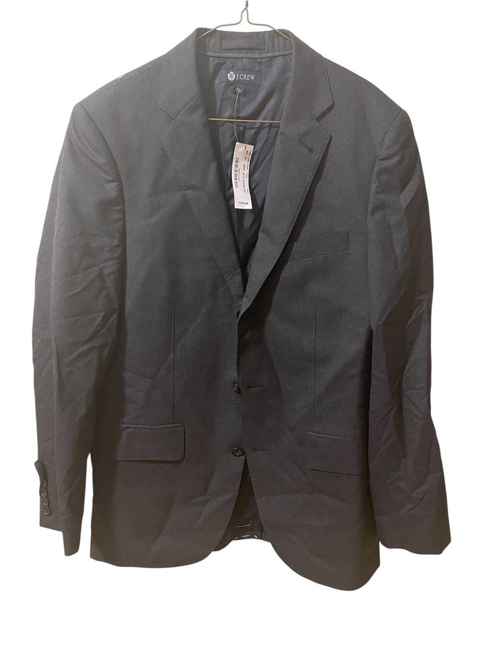 J.Crew Aldridge Jacket 36R Charcoal Loro Piana Super 120’s Italian Wool NWT
